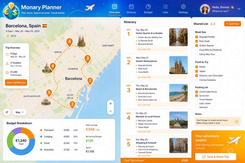 Monary Planner — App web