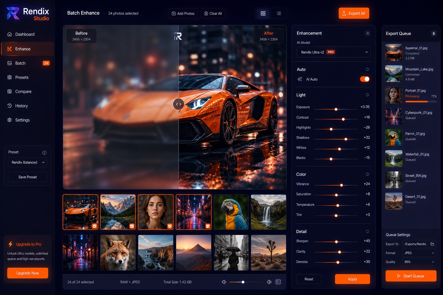 Rendix Studio — App web